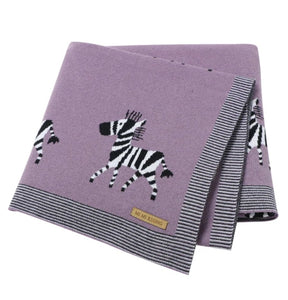 Mauve Zebra blanket